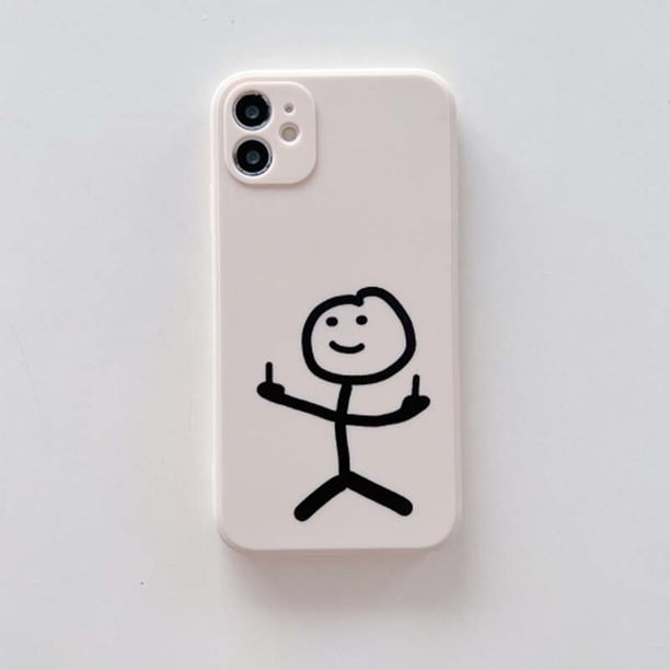 Funda de teléfono con dibujos de personas bonitas para iPhone, carcasa trasera de silicona suave para iPhone 11, 12, 13, 14 Pro Max, X, XR, XS Max, 7, 8 Plus, Se 2020 Fivean unisex