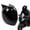 BLACK, variant on HNJMOTO Personalized Cool Cat Ear Motorcycle Helmet Four Seasons Full Helmet DOT