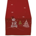 thumbnail image 1 of Camino de mesa Design Imports muñeco de nieve bordado 14 x 70, 1 of 2