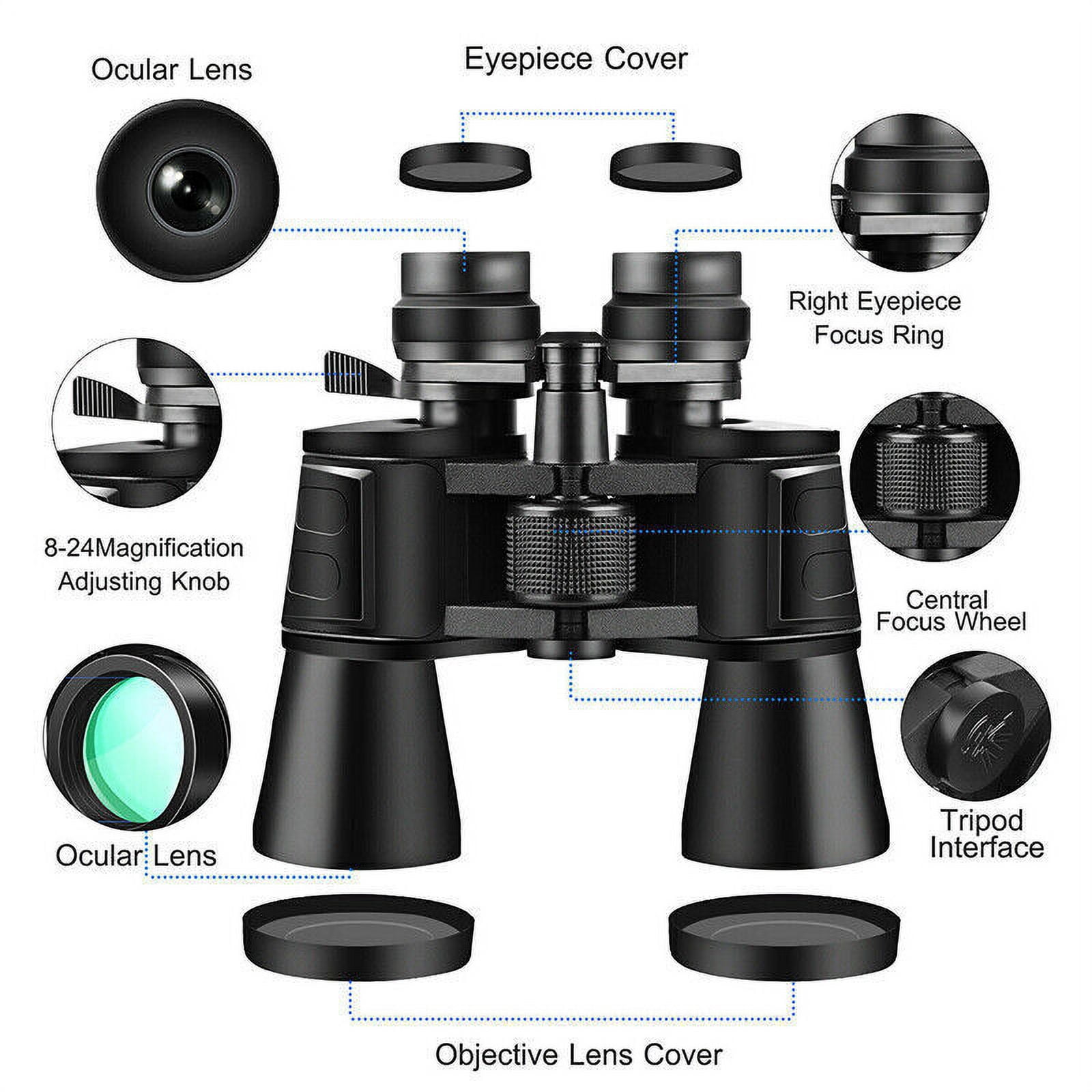 Binoculars Zoom 180x100 with daytime night vision high power waterproof binoculars