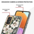 thumbnail image 4 of Allytech Samsung Galaxy A32 4G Case [NOT for A32 5G], Flower Series Crystal Clear Back Cover Flexible TPU Silicone Shockproof Drop Proof Anti-yellow Case Cover for Galaxy A32 4G, White Flower, 4 of 5