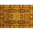 thumbnail image 1 of Ahgly Company Indoor Rectangle Abstract Yellow Modern Area Rugs, 2' x 4', 1 of 4