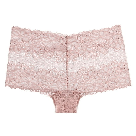 

Fsqjgq Women Panties Women s Underwear Cotton Women Lace Boxer Cutout Jacquard Panties Womens Nylon Briefs Size 12 Women Underwear Lace Pink S