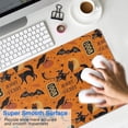 thumbnail image 4 of Long Mouse Pads for Desk,Vintage Halloween Elements Pattern Desk Mats on Top Of Desks, Desk Mouse Pad Extra Large with 3mm Non-Slip Base and Stitched Edge for Gaming,Office,Work,Home 31.5x15.7in, 4 of 5