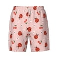 thumbnail image 4 of Lsque Mens Swim Trunks Ladybug With Flower Pattern - Bathing Suit Compression Liner - Beach Swim Shorts Swimwear - (S-3XL) - Stretch Quick Dry -Small, 4 of 9