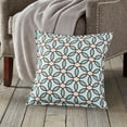 thumbnail image 2 of Greendale Home Fashions 20" x 20" Turquoise Rings Cotton Canvas Decorative Pillow, 2 of 4