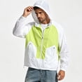 thumbnail image 6 of SHTXOZHI Mens Hiking Jackets Hooded Sun Protective Long Sleeve Coats Casual Outdoor Summer Tops with Zipped Pockets, 6 of 7