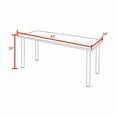 thumbnail image 3 of Regency Kee 42 x 24 in. Training Seminar Table- Neo Walnut Top, Chrome Legs, 3 of 4