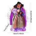 thumbnail image 3 of Halloween Witch Figurine Desktop Ornament Scary For Party Events Home Celebration Witchcraft Theme, 3 of 5