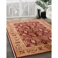 thumbnail image 2 of Ahgly Company Indoor Round Mid-Century Modern Brown Sand Brown Oriental Area Rugs, 5' Round, 2 of 6