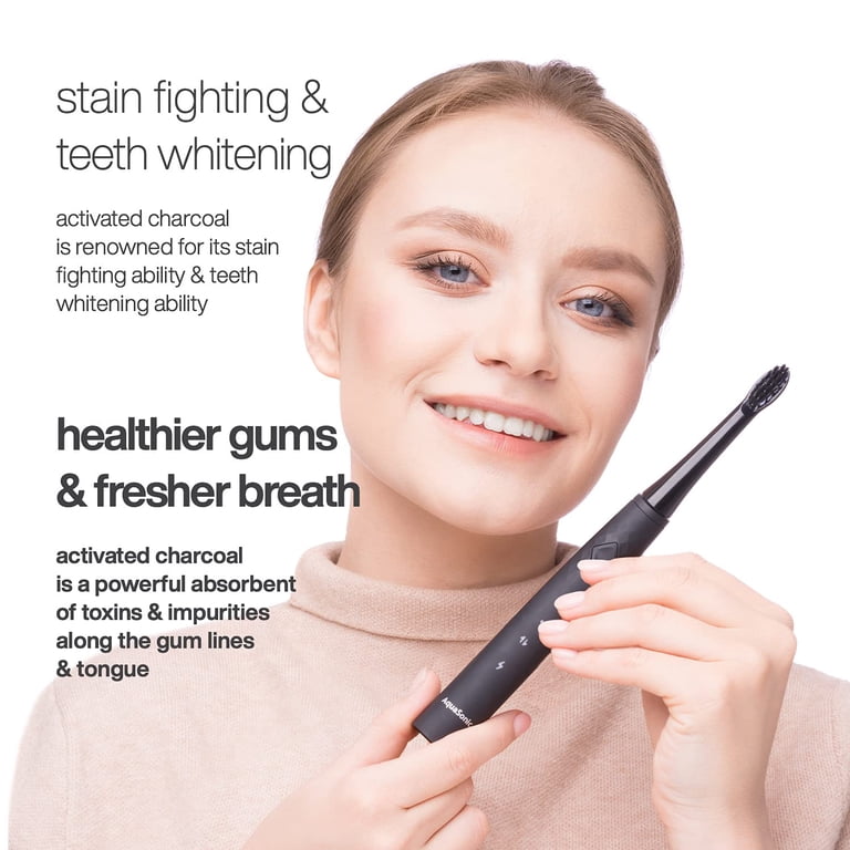AquaSonic Pulse Electric Toothbrush, Whitening Bristles photo 4