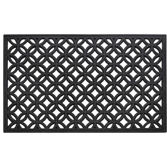 Ben&Jonah PrimeHome Collection Wrought Iron Rubber Mat 18x30 - Diamond