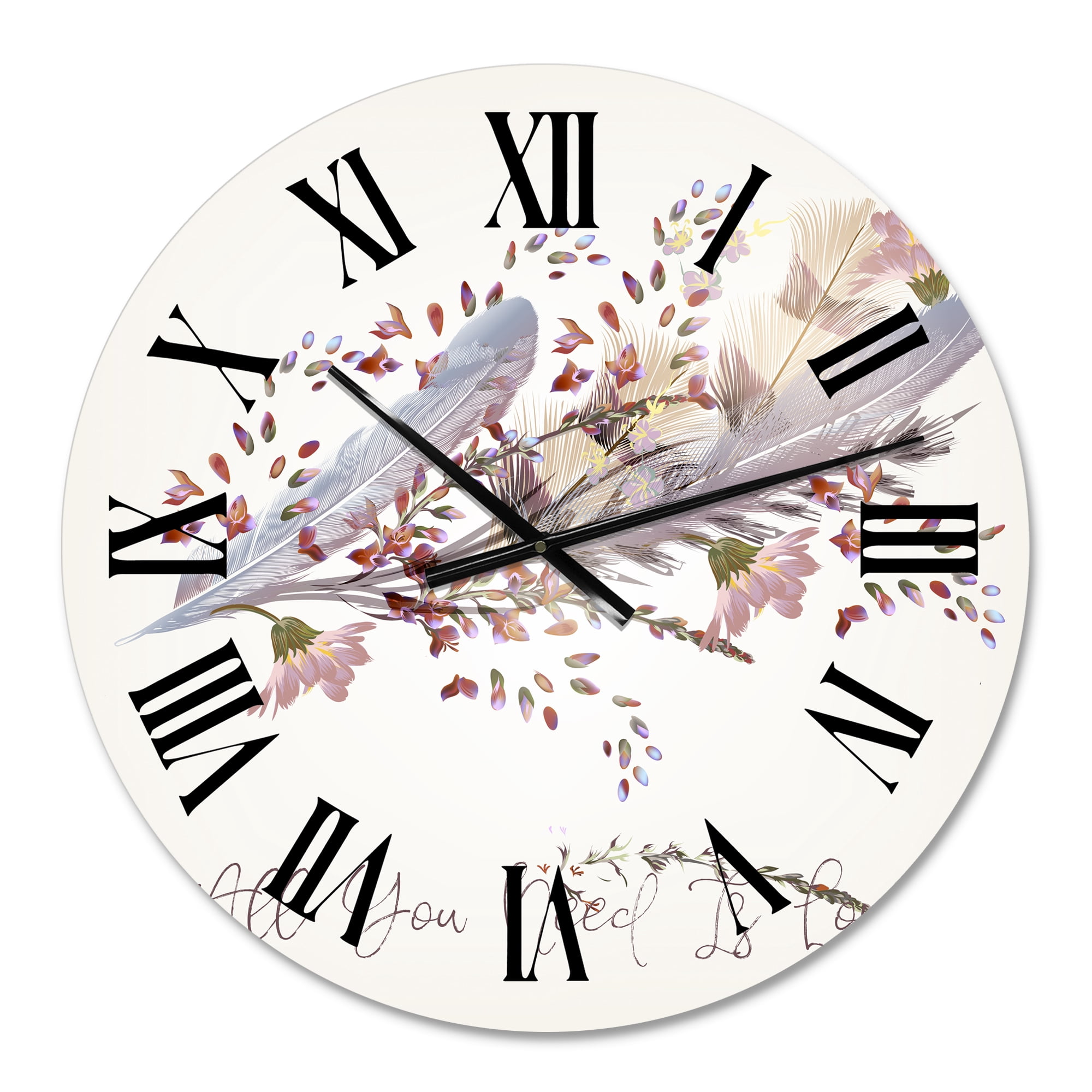 Designart 1 in Quartz Bohemian Wall Clock