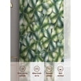 thumbnail image 6 of St. Patrick's Day Sheer Curtains 108 Inch Length 2 Panels Set Window Treatments, Green Lucky Clovers Ombre Rod Pocket Semi Curtains for Living Room/Bedroom/Kitchen Décor, 104"W x 108"L, 6 of 7