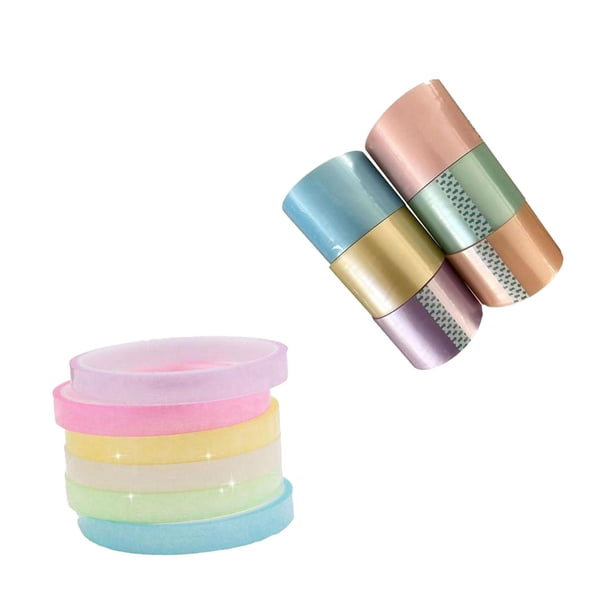 Cinta adhesiva con forma de bola rodante, divertida manualidad para fiestas, juguete sensorial para niños 12 piezas 12 cm 6 cm
