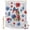 Red, Blue, White, Brown, variant on Shower Curtains for Bathroom-36"x72",Independence Day Cherries Waterproof Bath Curtain Grommet Shower Curtain Set with Hooks