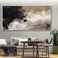 thumbnail image 4 of Minimalist Black and White Abstract Painting Large Black White Textured Wall Art Black And White 3D Abstract Art Gifts for Home,Unstretched,Frameless,(91*182cm)36*72lnches, 4 of 5