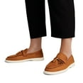 thumbnail image 6 of Women's Slip-On Loafers with Tassel Detail 0.8" Low Heel Comfortable Work Shoes for Women, 6 of 7