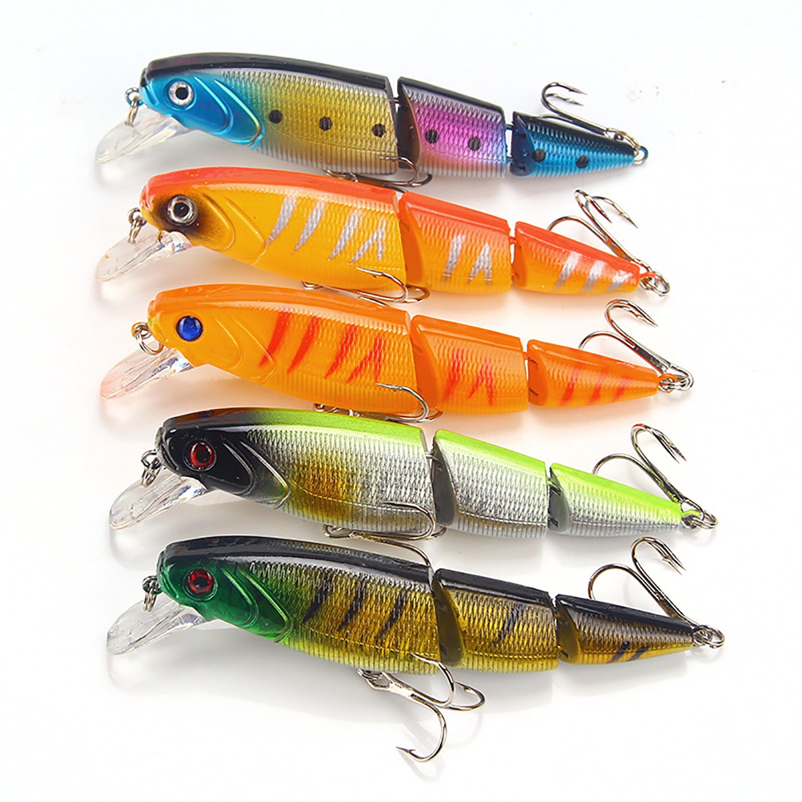 SDJMa 4.5 Fishing Lures for Bass Trout, Multi Jointed Swimbaits, Slow  Sinking Bionic Swimming Lures for Freshwater Saltwater Bass Lifelike  Fishing