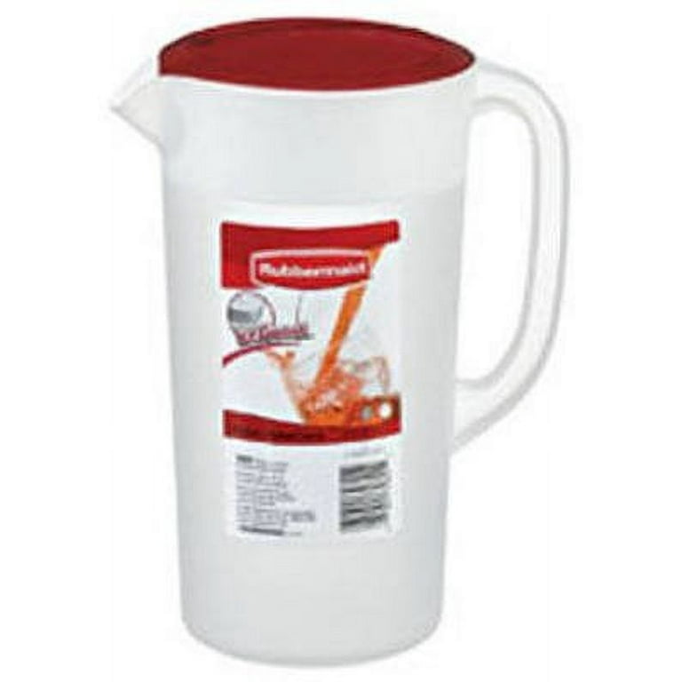 Rubbermaid Pitcher Yellow With White Top Strainer Lid 2 1/2 