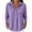 Purple, variant on CHGBMOK Plus Size Long Sleeve Tops for Women Collared Waffle Knit Shirts Henley Loose Fit Casual Pullover Blouse