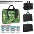 thumbnail image 6 of YFYANG 15.6 inch Universal Laptop Bag Oxford Cloth Laptop Sleeve, Multi-functional Green Vintage Leaf Texture Notebook Computer Messenger Bag Handbag, 6 of 8