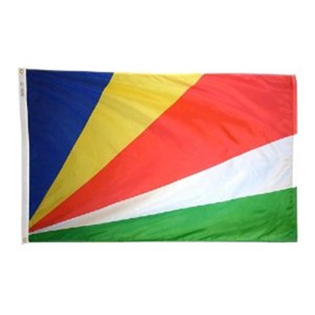 Annin Flagmakers 197284 4 Pi X 6 Pi Nyl-Glo Seychelles Drapeau