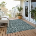 thumbnail image 6 of Addison Rugs Chantille Indoor/Outdoor Transitional Panel Teal Washable Rectangle Rug, 5' x 7'6", 6 of 6