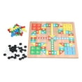 thumbnail image 1 of Flying Chess Toy, Gobang Bright Colors Composite Wood Compact With Checkerboard Storage Bag Dice For Home For School 2-in-1 Chess, 1 of 8