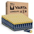 thumbnail image 1 of Batería alcalina VARTA Longlife AA, paquete de 100, 1 of 5