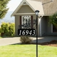 thumbnail image 3 of Address America USA Handcrafted, Double-Sided Rose Address Sign With Solar Light - 58" Pole, 3 of 3