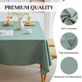 thumbnail image 4 of XINQIHANG Jacquard Rectangle Sage Green Tablecloth, 60 x 104 inch Minimalist Pattern Tablecloth, Wrinkle Free & Water Resistant & Wipeable Oil Cloth Table Cover for Parties/Banquet/Dinning, Sage Green, 4 of 6