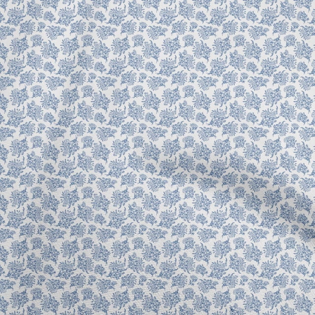 oneOone Silk Tabby White Fabric Toile Sewing Material Print Fabric By The Yard 42 Inch Wide