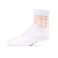 thumbnail image 2 of MeMoi Girls Window Pane Sheer Cotton Blend Socks - Girls - Female, 2, White, 2 of 6