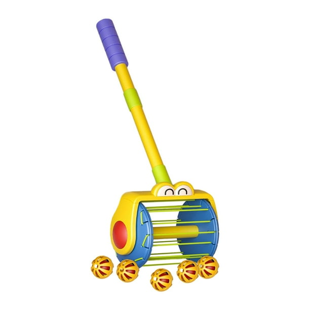 Juguetes para caminar para empujar, juguete para empujar para niños pequeños, desarrollo temprano interactivo preescolar, caminar para niños pequeños, aspiradora Hugo Juguetes para caminar