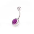 thumbnail image 4 of Package of 2 Belly Button Rings Navel Piercing with Jewels 14g, 4 of 10