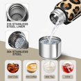 thumbnail image 3 of 20 Oz Classic Leopard Print Coffee Tumbler Double Wall Insulated Stainless Steel Water Bottle | Metal Reusable Thermoses Flask with Cup Cap | Leak & Sweat Proof with Anti-Dust Lid, 3 of 7