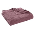 thumbnail image 2 of Better Homes & Gardens Super Soft Chenille Knit Oversized Couch Throw Blanket, Violet Gem, 2 of 5
