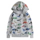thumbnail image 1 of Gibobby Sudaderas con capucha para niños adolescentes, sudadera ligera con cremallera y capucha para niños, sudadera de manga larga de dinosaurio para ni(Gris, 10-12 Años), 1 of 5
