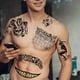 thumbnail image 3 of 5 hojas de tatuajes temporales YONGSHENG Joker 21x15 cm, 3 of 5