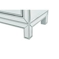 thumbnail image 5 of Elegant Decor Nightstand 1 door 21in. W x 14in. D x 24in. H in antique silver paint, 5 of 8