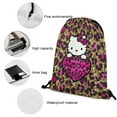 thumbnail image 7 of Hello Kitty Drawstring Backpack Water Resistant String Bag Sackpack Cinch for Sports, Gym, Travel, Swimming, Yoga, Beach, 7 of 7
