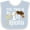 Blue and White, variant on Inktastic Yes, This is My 1st Rodeo Cowboy Hat and Lasso Boys or Girls Baby Bib