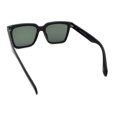 thumbnail image 7 of Classy Oversized Horn Rim Hipster Plastic Retro Fashion Sunglasses Matte Black - Green, 7 of 7