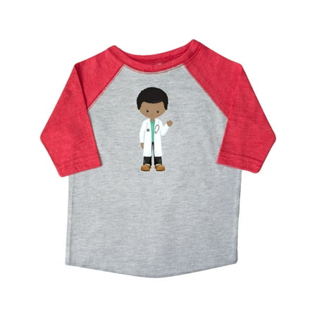 

Inktastic African American Boy Doctor Boy Wearing Lab Coat Gift Toddler Boy Girl T-Shirt
