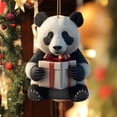 thumbnail image 5 of Gallickan Panda Christmas Ornament, Hanging Panda Ornament for Christmas Tree - 3.14 inch Hanging Decor - Cute Panda Backpack Accessories, C, 5 of 6