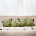 thumbnail image 3 of Ambesonne Hedgehog Throw Pillow Cover 4 Pack, Eastern Europe Scene, 24", Green Brown, 3 of 6