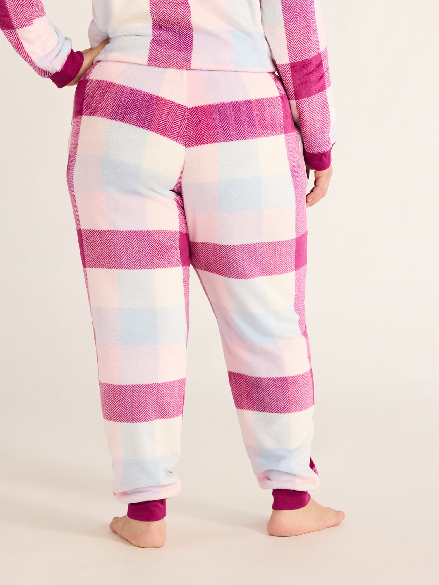 Joyspun Women's and Women's Plus Plush Sleep Jogger Pants, Sizes XS-3X
