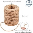 thumbnail image 2 of 55Yards 2mm Floral Iron Bind Stem Wire Paper Wrapped Rattan Rope Rustic Paper Twine for DIY Crafts Gift Wrap Weaving Basket, 2 of 6