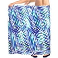 thumbnail image 5 of LA LEELA Men's Standard Beachwear Sarong Pareo Wrap One Size Blue_Z239 Summer Vacation Aloha, 5 of 5